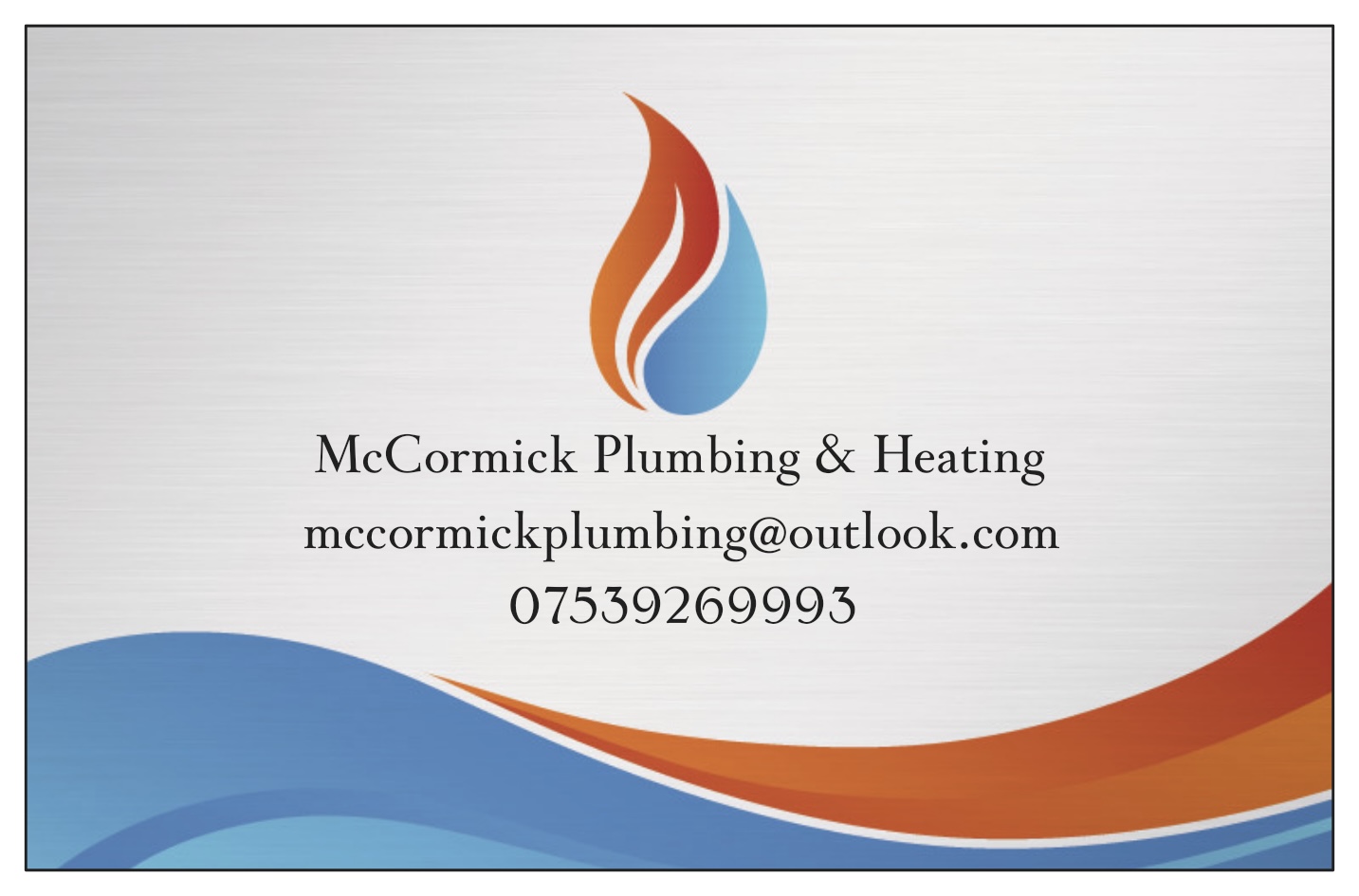 McCormick Plumbing & Heating Stafford branding